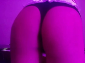 A young and beautiful male dancer performs a sexy dance and shows his ass while having anal pleasure.