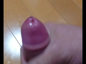 Japanese amateurs leather clad masturbation session with four consecutive cums shots