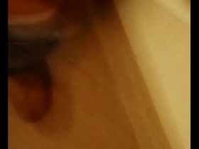 Small boobed Japanese girl enjoys solo pleasure with anal sex