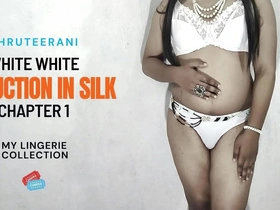Asian trans beauty in silk, solo performance, big ass tease.