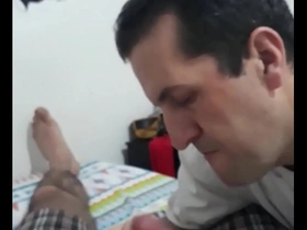 Young and old Colombian gays give blow jobs