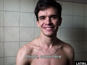 Young Latin stallion gets sucked off by gay boy Sebastian in a hot scene.