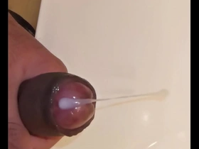 Pretty boys bathroom twerking scene with big ass and hard cock