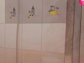 Young Asian boy Hansel Thios solo masturbation scene in a bathroom