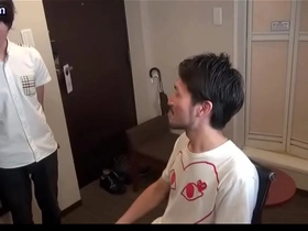 Asian gay gets his ass fucked with a dildo and a hard cock