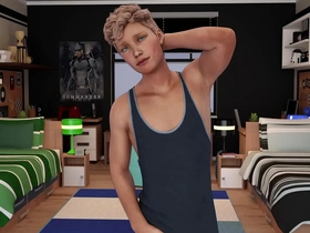 Animated college experience with a gay roommate