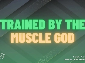 Muscle worship with a findom twist in an audio story for gay men.