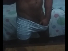 Young Asian gym trainer shows off his body and skills in a webcam show.