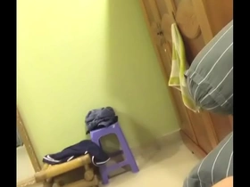 Gay Vietnamese man gives blow job to step brother