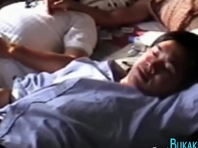 Gay sex with an Asian twink with a bukkake ending