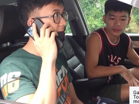 Muscular Vietnamese gets some interracial action with a mechanic