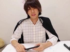 Young Japanese gay guy, Hajime’s self-pleasure experience