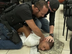 Gangsta Gays from Five O raid black barber shop in ghetto