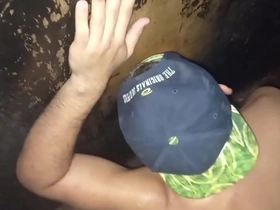 Gay glory hole orgy with real sex and amateur action