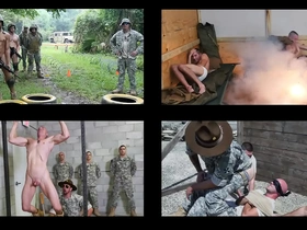 Marines in uniform Tyler Till and Jason Banks in hardcore gay scene