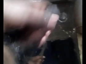 Solo Indian man masturbates in the bathroom to feel better and hopes to meet girls.