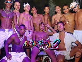 Young and straight gay party in a big mansion with anal sex and orgy