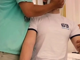 Hot Asian guy in action in scene 1