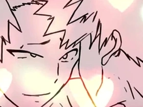 Bakugo and Kirishima's intense encounter in the My Hero series