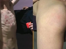 Asian boy gets flogged and spanked after a wax treatment