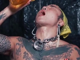 Yoshi Kawasakis hardcore solo fetish scene with pee and masturbation