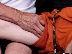 Muscular step uncle seduces his step nephew in taboo encounter