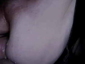 Sloppy hole pounded hard by fuck machine for anal orgasm