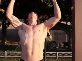 Muscle worship and pec adoration in a fit Asian hunk.
